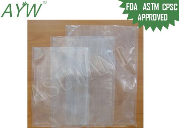Sacos do armazenamento do alimento do selo de vácuo do espaço livre do teste de FDA, saco do armazenamento do vácuo do produto comestível para o vegetal