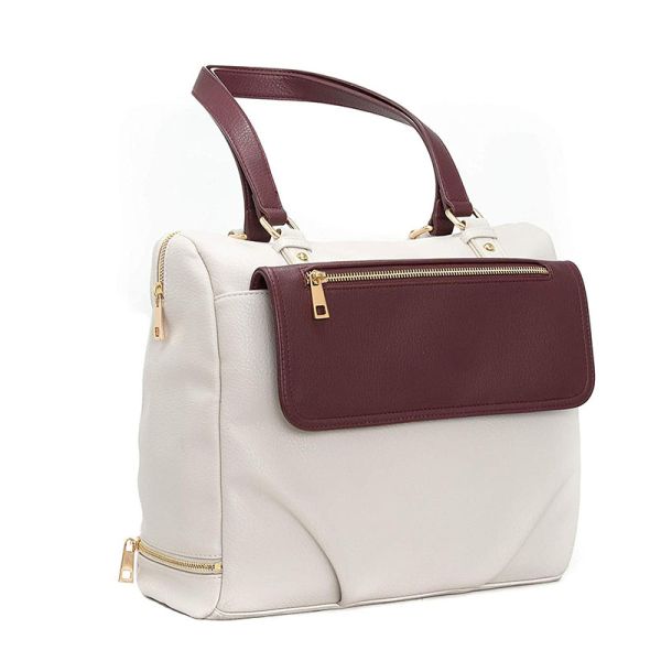 New style luxury leather diaper bag for women