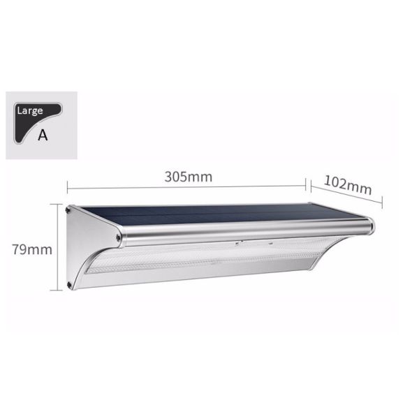 Aluminum Motion Sensor Solar LED Flood Lights Outdoor Waterproof For Garden
