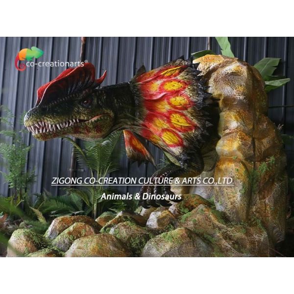 Roar Sound Dinosaur Animatronics In Theme Park Museum Exhibition