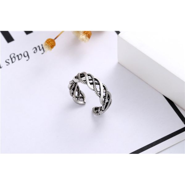 Antique Silver Plating 925 Sterling Silver Engagement Ring For Men