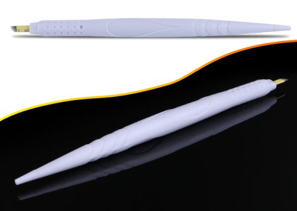 Da composição permanente manual da pena da tatuagem de duas cabeças pena manual para Microblading/proteção