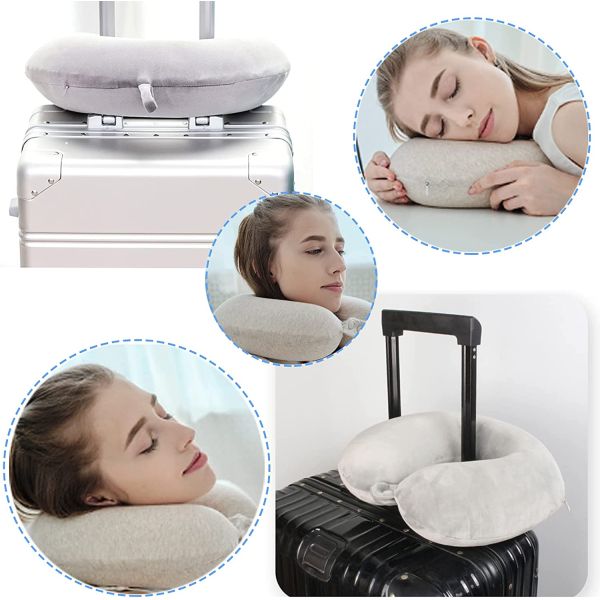 Breathable and Comfortable Memory Foam Travel Neck Pillow with 400TC Thread Count