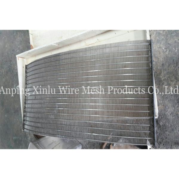 SUS304 Static Wedge Wire Screen Panel 500mm X 1120mm X R1050mm With 5 X 20mm Frame