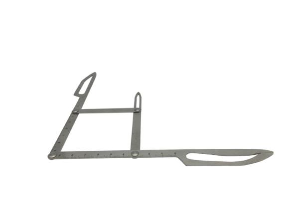 Permanent Makeup Stainless Steel Eyebrow Shaping Tool Silver Ratio / Mean Caliper Divider Microblading Accessories