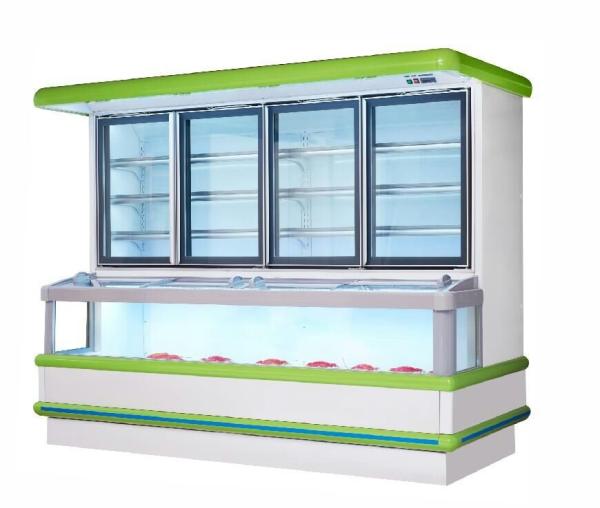 Congelador ereto refrigerado do meio refrigerador do congelador do gelado/compressor de Copeland meio
