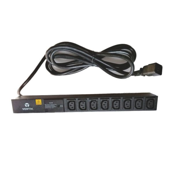 Black 1U Form Factor PDU Vertiv Basic Type IRS-P800LC16 for Cabinet Power