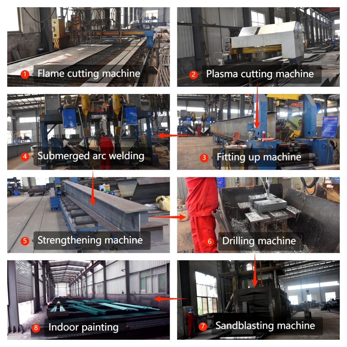 Hot Dipped Galvanized Steel Cattle Shed With Roof Insulation