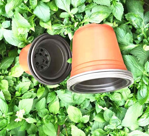 Home Garden nursery bicolor Plastic garden pots Flower Pot