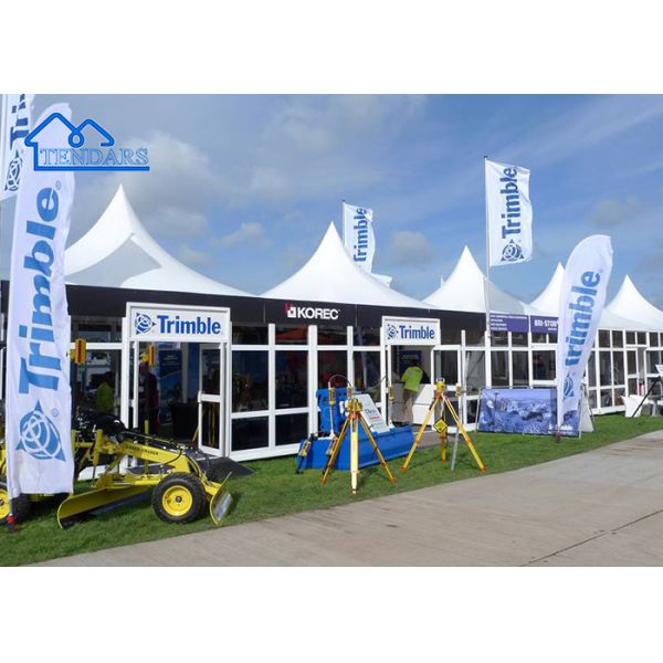 Customized Color&Size Outdoor Summer White Pvc Aluminum Alloy Event Wedding Party Pagoda Tent