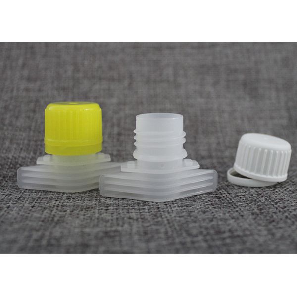16mm pilferage-proof plastic bottle spout cap top on baby food pouch offer OEM nozzle size