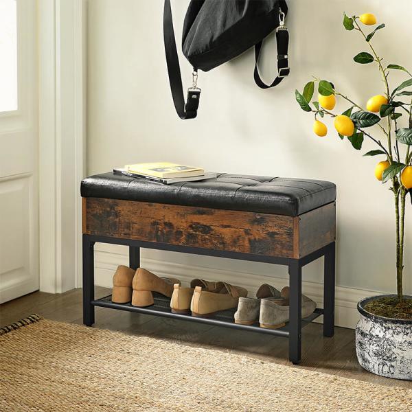 Storage Bench for Shoes, Industrial Storage Bench, Multi-functional Shoe Bench, Storage Bench, LSB46BX