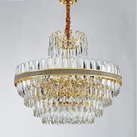 Plafond de luxe moderne Crystal Chandeliers de maison pendante décorative de lumière de salon