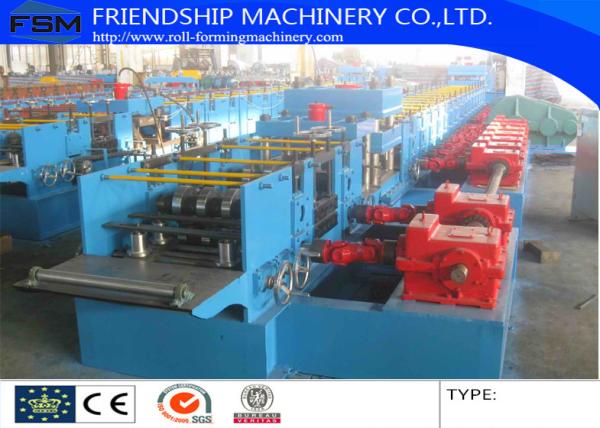 Gearbox Driven Guardrail Roll Forming Machine 17 Stations And Two Waves Roll Station Use 3 MM thickness