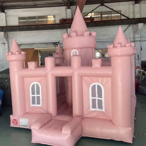 White Wedding Inflatable Bounce House for Kids Parties and Event Rentals