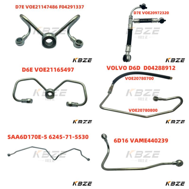 8-97362840-2 8973628402 PIPE ASM FUEL LEAK OFF 4HK1 FOR EXCAVATOR ZAX170 ZAX 190 ZAX200