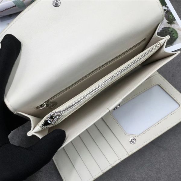 Authentic Exotic Crocodile Skin Women Long White Wallet Female Large Card Holders Genuine Alligator Leather Lady Clutch