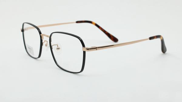 Square Metal Eyeglasses Frame Stainless Steel Frame Durable Reading Computer Glasses for Unisex Prescription Eyeglasses