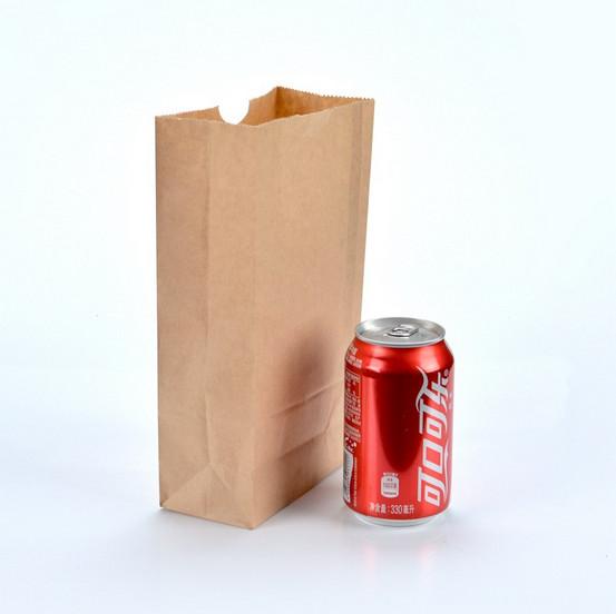 Disposable paper bag Kraft paper bags for bread hamburger packing bag