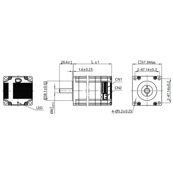 Jkongmotor Pulse RS485 CANopen OEM ODM Customized Nema 11 17 23 24 34 Integrated Closed Loop Stepper Servo Motor with Encoder Used for Cnc Machine