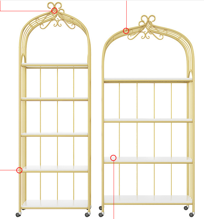 Bird Cage Shape 170cm Height Steel Book Rack Rustproof