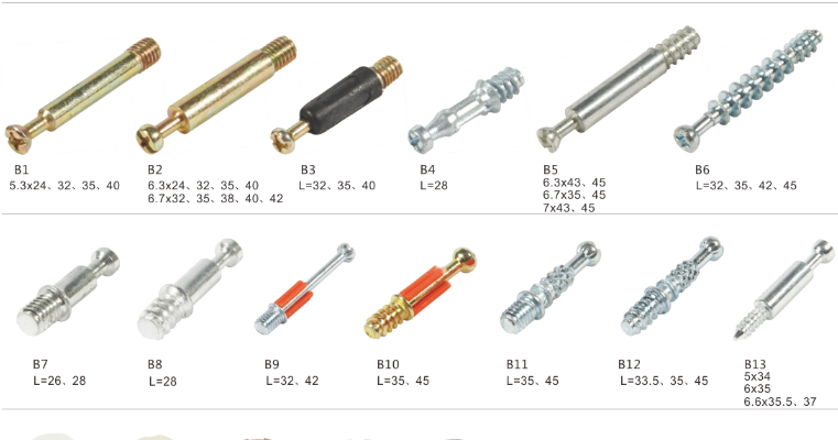 Machine Screw Furniture Connector Bolts Phillips Head Screw M6.3x40 Mm
