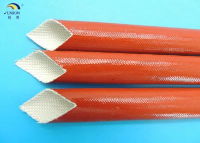 Silicone Rubber Coated Fiberglass Sleeving Expandable Sleeve For H Class Electrical Motor