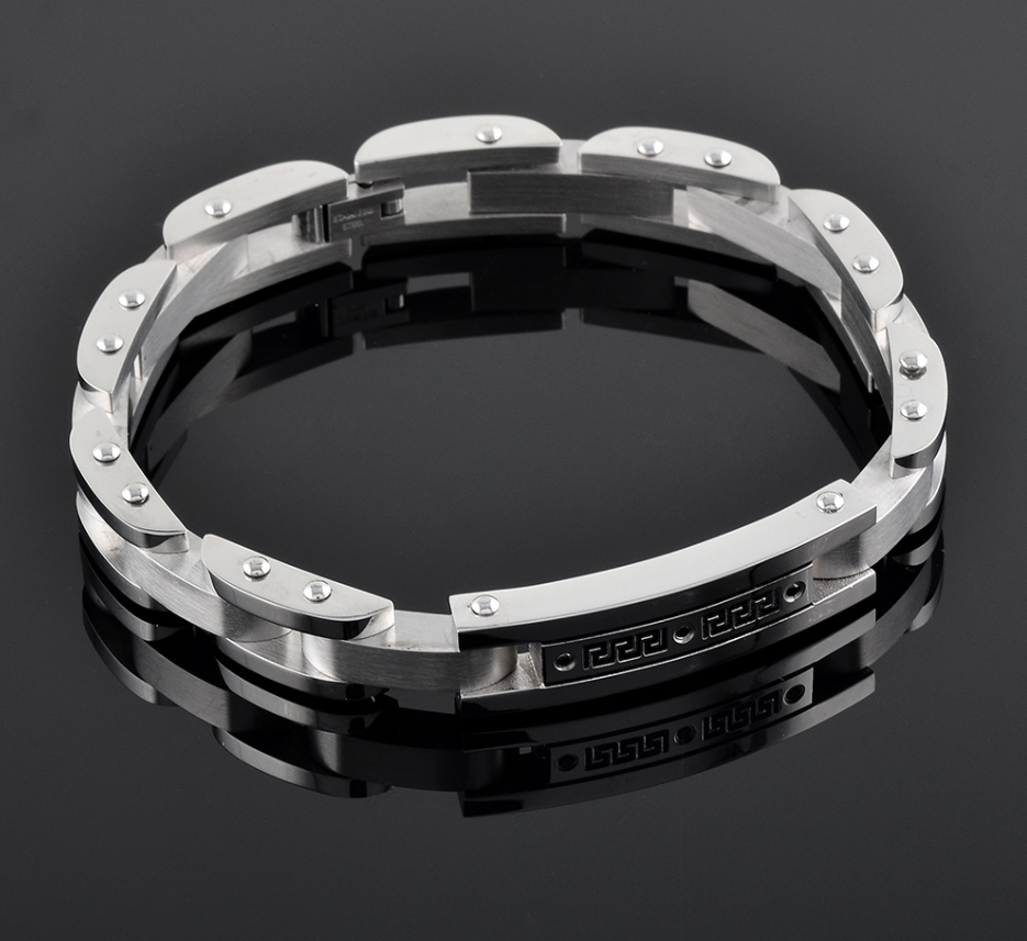 24K Gold Plated 316L Stainless Steel Watch Band Bracelet for Men's Cremation Urn Ashes
