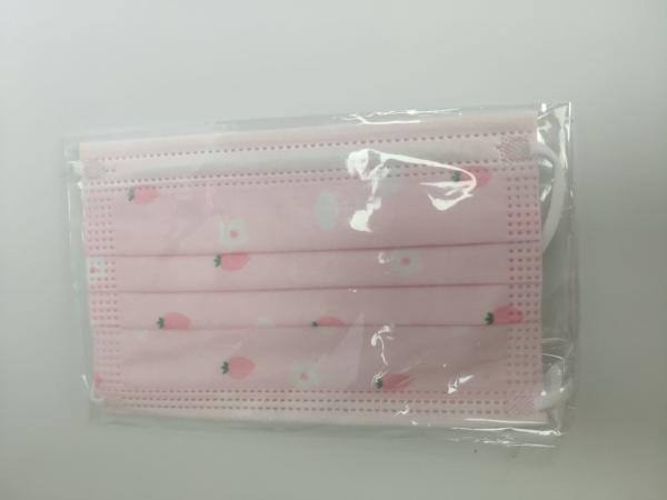 Wholesale 3 ply earloop kids cartoon face mask approved masques printed respirator disposable baby mask