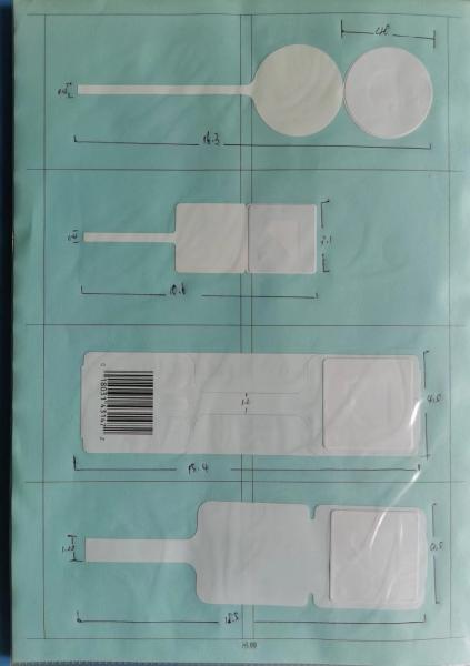 Best Price 8.2mhz security sticker RF Sticker Barcode EAS Label 8.2mhz RF Alarming Tag EAS RF Label