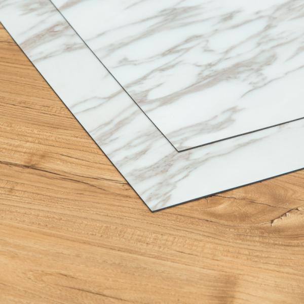 Waterproof Luxury Vinyl Tile Flooring Square Sheets Recycled Materials Dry Backing