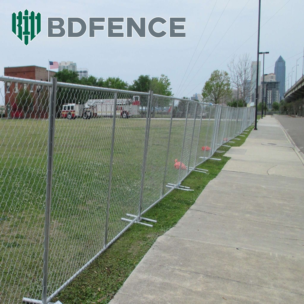 Heavy‑Duty Galvanized Temp Construction Fence For Site Isolation