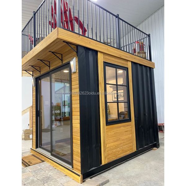 10ft Wooden Plastic Garden House Container Mobile Wooden Activity Room Mini Office Coffee Shop Modern Design for Your Garden
