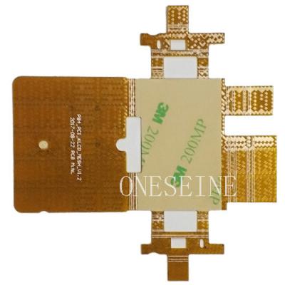 Tabela de PCB flexível de bobina de FPC personalizada de 0,25 mm PCB flexível de dois lados