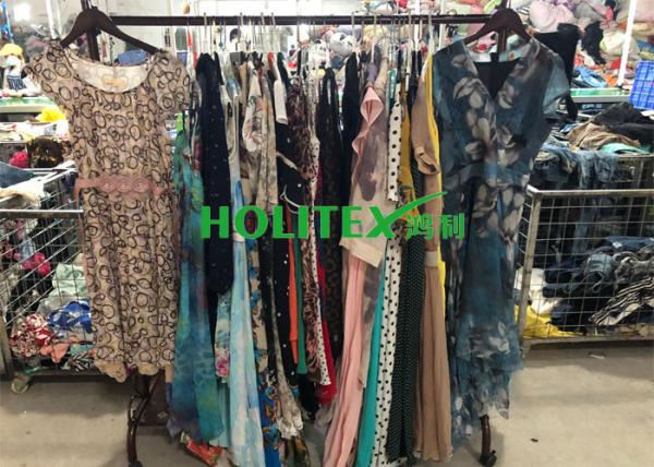 First grade American style , used women's clothing , second hand ladies silk dress