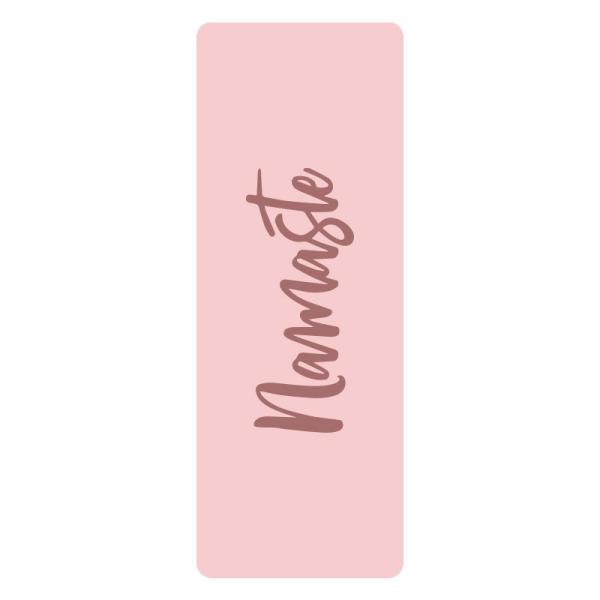 5mm Printed Pu Custom Eco Friendly PU Rubber Pilates Yoga Mat With Namaste Logo