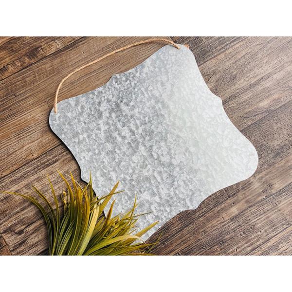 Anti Corrosion Custom Galvanized Metal Sign Blanks For Home Outside ODM