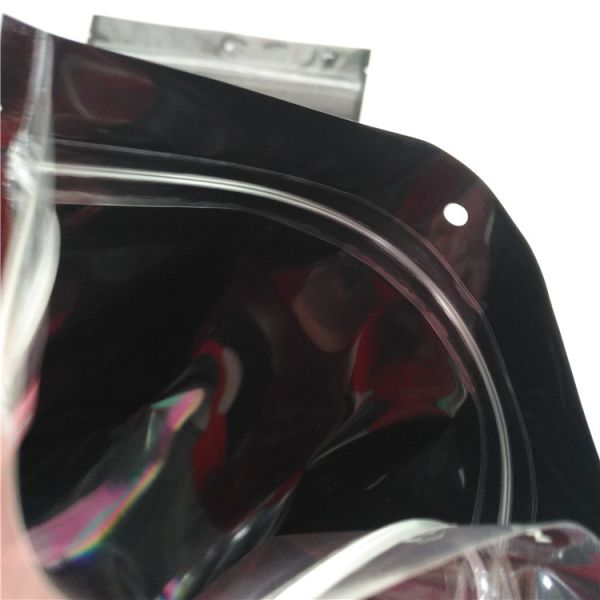 Напечатанное Зиплок нижнее белье окна полиэтиленовых пакетов ясно упаковывая черный пакет Дой для носков