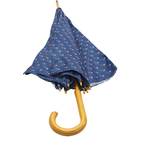 Цветок напечатал деревянный зонтик ткани Pongee ручки j вала