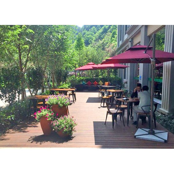 Простой современный твердый деревянный на открытом воздухе набор стула таблицы балкона мебели для Адвокатуры кафа отдыха