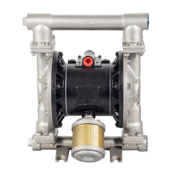 304 Stainless Steel Air Driven Diaphragm Pump with PTFE Membrane and 145cpm Speed for Corrosive Liquids