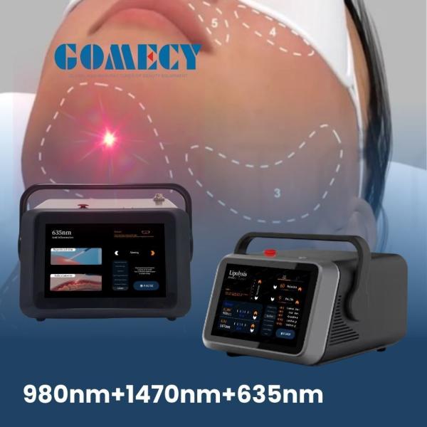 Remove Red Blood Effectively with Endolift Laser Machine 980nm 1470nm 635nm Wavelengths and 0-999s Pulse Duration