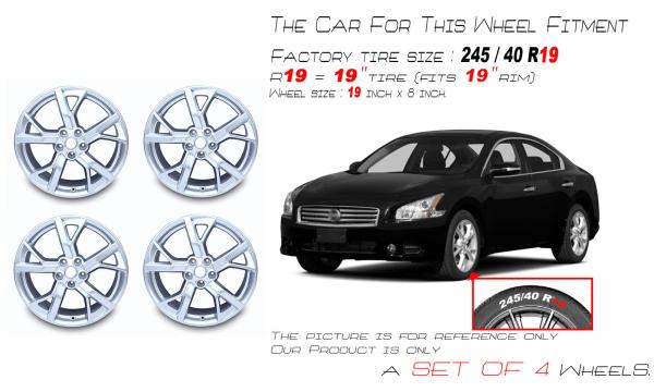Alloy Rim 62583A 17 Nissan Maxima Replica Wheels For 2012-2014 OEM