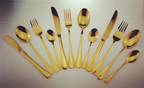 Newto Stainless steel hotel cutlery/gold flatware/wedding cutlery