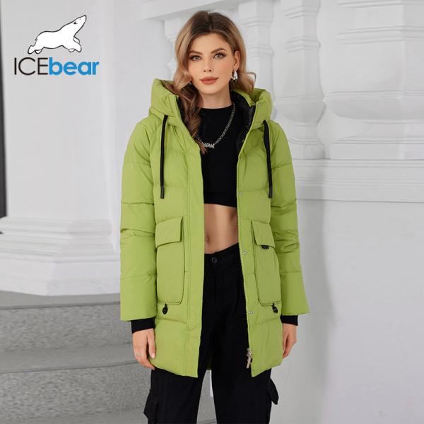 Collier debout et capuche Vêtement en coton / bas de taille moyenne - chaleur rencontre la mode