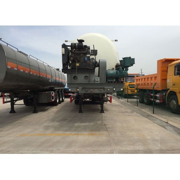 48.5cbm Mn Steel Bulk Cement Tank Semi Trailer Truck ISO / 3C / BV / IFA / SGS