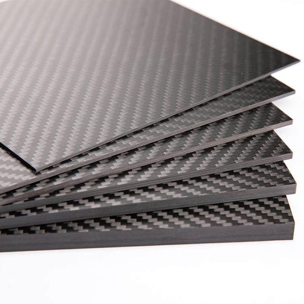 1.0mm High Gloss Carbon Fiber Sheet 3K 2x2 Twill Weave Carbon Fiber Fabric