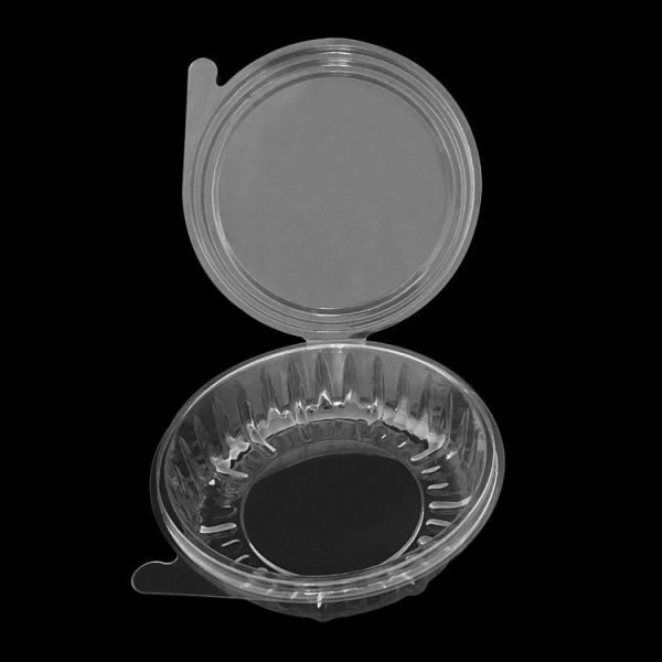 8oz Clear Plastic Fruit Containers PET Transparent 0.7mm Thickness With Dome Lid