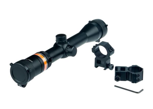 Red Fiber Military Grade Scopes , Long Range Target Scopes One Piece Aluminum Tube