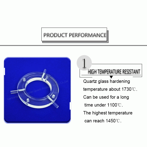 Трубка процесса кварца электрического света, конюшня термального удара элемента обогревательной трубы